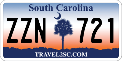 SC license plate ZZN721