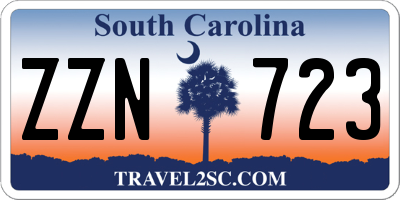 SC license plate ZZN723