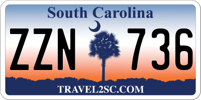 SC license plate ZZN736