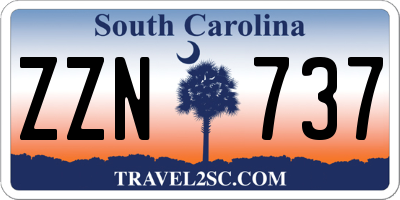 SC license plate ZZN737