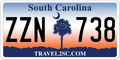 SC license plate ZZN738