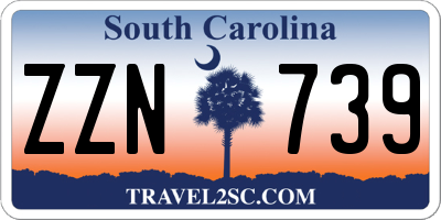 SC license plate ZZN739