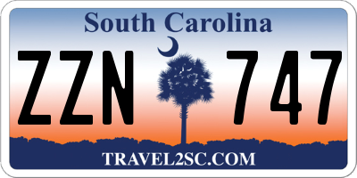 SC license plate ZZN747