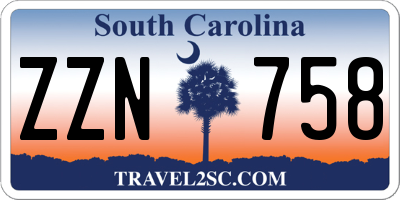 SC license plate ZZN758