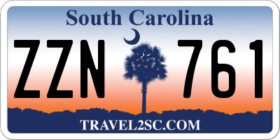 SC license plate ZZN761