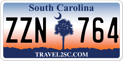 SC license plate ZZN764