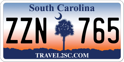 SC license plate ZZN765