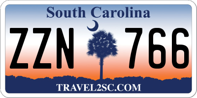 SC license plate ZZN766