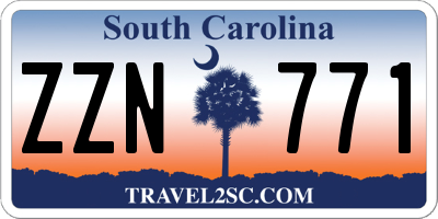 SC license plate ZZN771