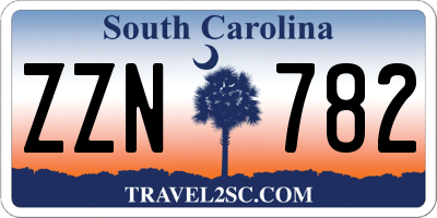 SC license plate ZZN782