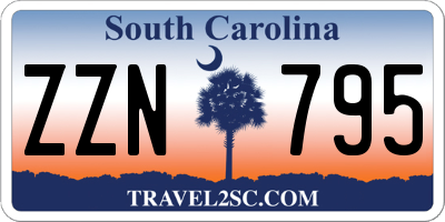 SC license plate ZZN795