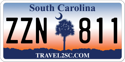 SC license plate ZZN811