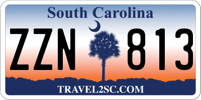 SC license plate ZZN813