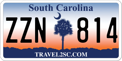 SC license plate ZZN814