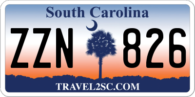 SC license plate ZZN826