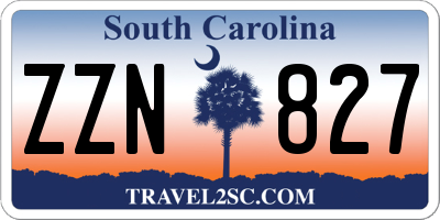 SC license plate ZZN827