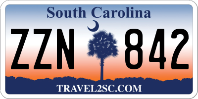 SC license plate ZZN842
