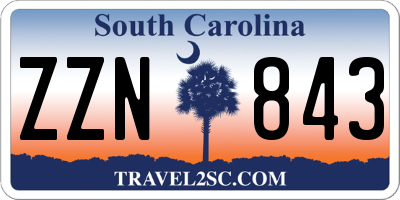 SC license plate ZZN843