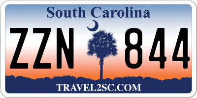 SC license plate ZZN844