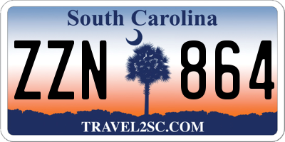 SC license plate ZZN864