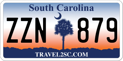 SC license plate ZZN879