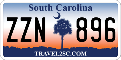 SC license plate ZZN896
