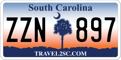 SC license plate ZZN897