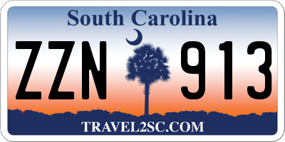 SC license plate ZZN913