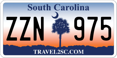 SC license plate ZZN975