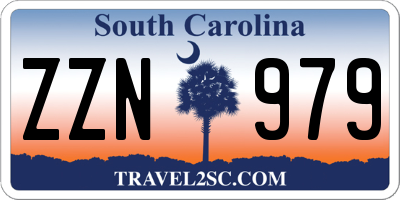 SC license plate ZZN979