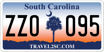 SC license plate ZZO095