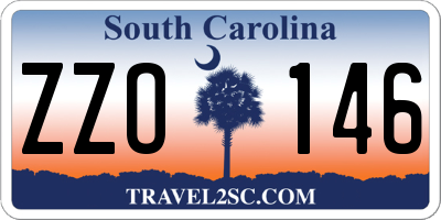 SC license plate ZZO146