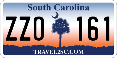 SC license plate ZZO161