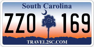 SC license plate ZZO169