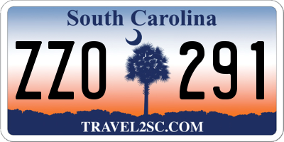 SC license plate ZZO291