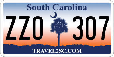 SC license plate ZZO307
