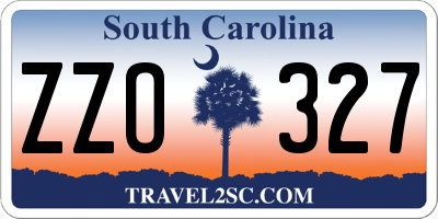 SC license plate ZZO327