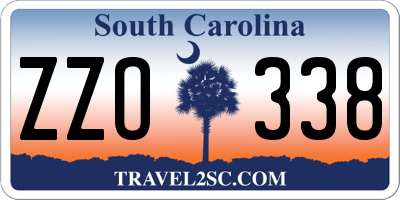 SC license plate ZZO338