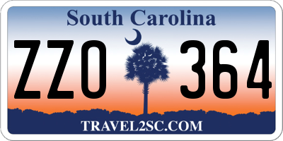SC license plate ZZO364
