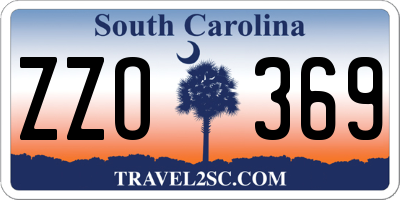 SC license plate ZZO369