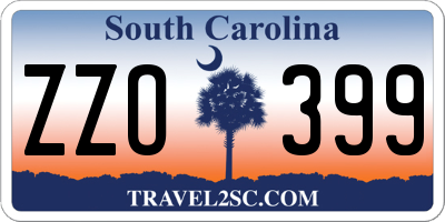 SC license plate ZZO399