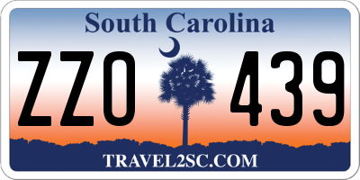 SC license plate ZZO439