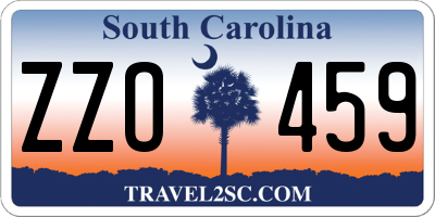 SC license plate ZZO459