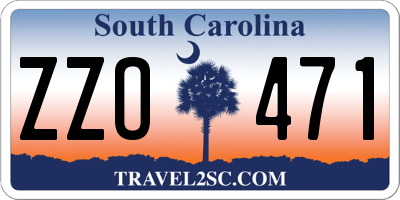 SC license plate ZZO471