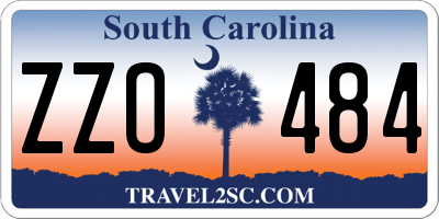SC license plate ZZO484