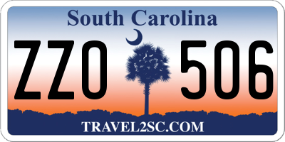 SC license plate ZZO506