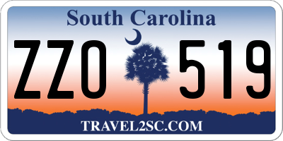 SC license plate ZZO519