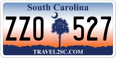 SC license plate ZZO527