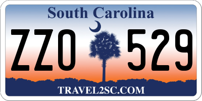 SC license plate ZZO529