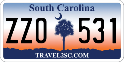 SC license plate ZZO531